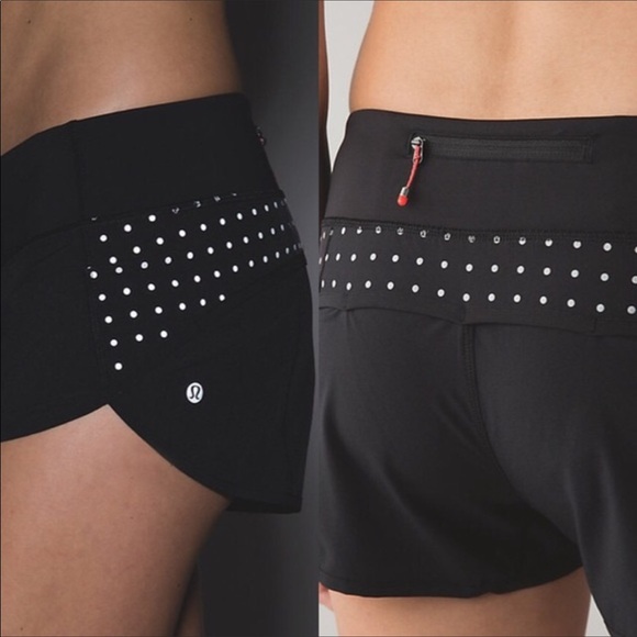 Lululemon Speed Reflective Dots Lined Run Shorts - Picture 4 of 9